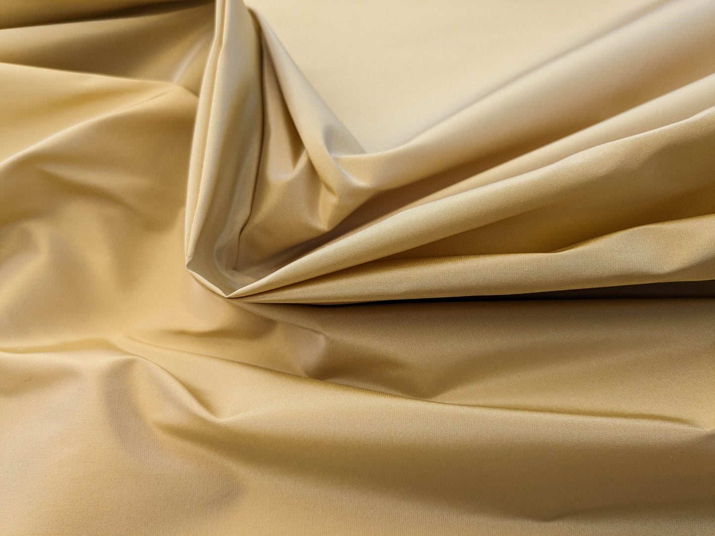 Scalamandre Taj Silk Chablis Plain Solid Gold Silk Taffeta Butter Yellow w Frost MSRP USD 200+/y
