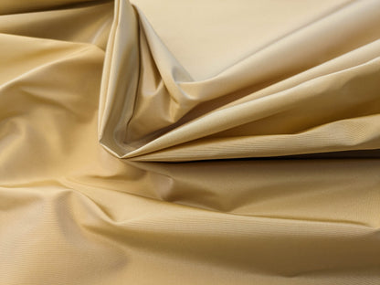Scalamandre Taj Silk Chablis Plain Solid Gold Silk Taffeta Butter Yellow w Frost MSRP USD 200+/y