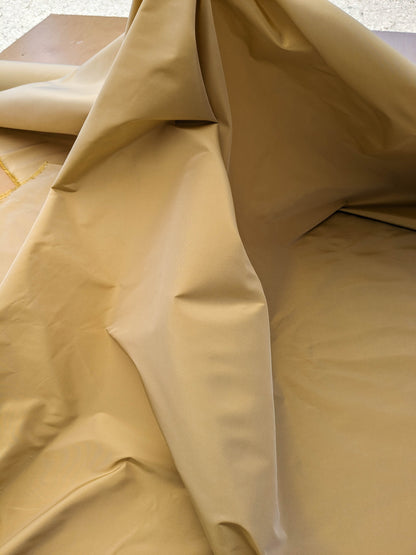 Scalamandre Taj Silk Chablis Plain Solid Gold Silk Taffeta Butter Yellow w Frost MSRP USD 200+/y