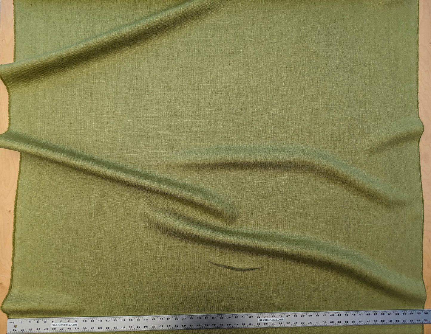 Scalamandre Lakeside Linen Lime Green Solid MSRP USD 158/y