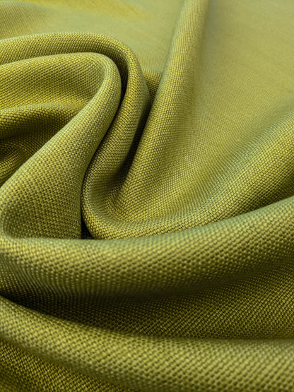 Scalamandre Lakeside Linen Lime Green Solid MSRP USD 158/y