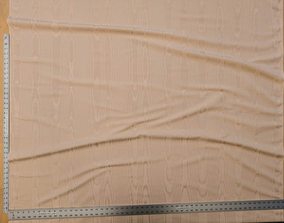 Scalamandre Doberman Moire Buff Viscose Beige Plain Solid MSRP USD 380/y