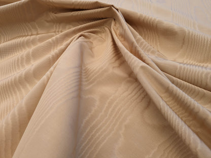 Scalamandre Doberman Moire Buff Viscose Beige Plain Solid MSRP USD 380/y