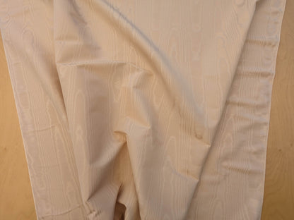 Scalamandre Doberman Moire Buff Viscose Beige Plain Solid MSRP USD 380/y