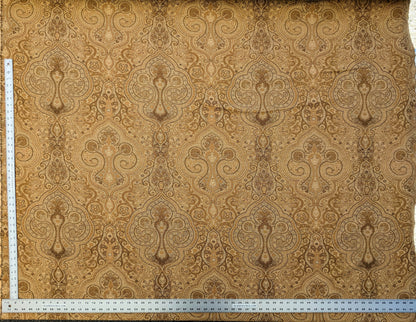 Scalamandre Solaine Topaz Brown Paisley Medallion MSRP USD 184/y