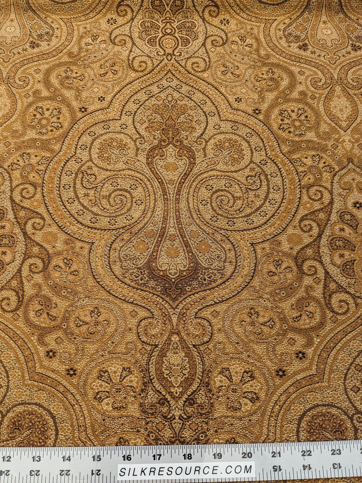 Scalamandre Solaine Topaz Brown Paisley Medallion MSRP USD 184/y