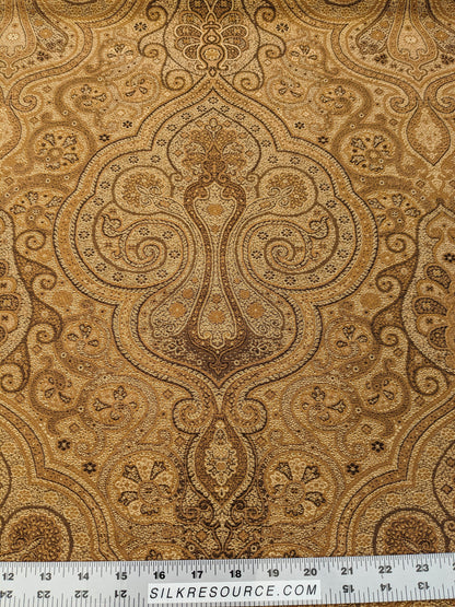 Scalamandre Solaine Topaz Brown Paisley Medallion MSRP USD 184/y