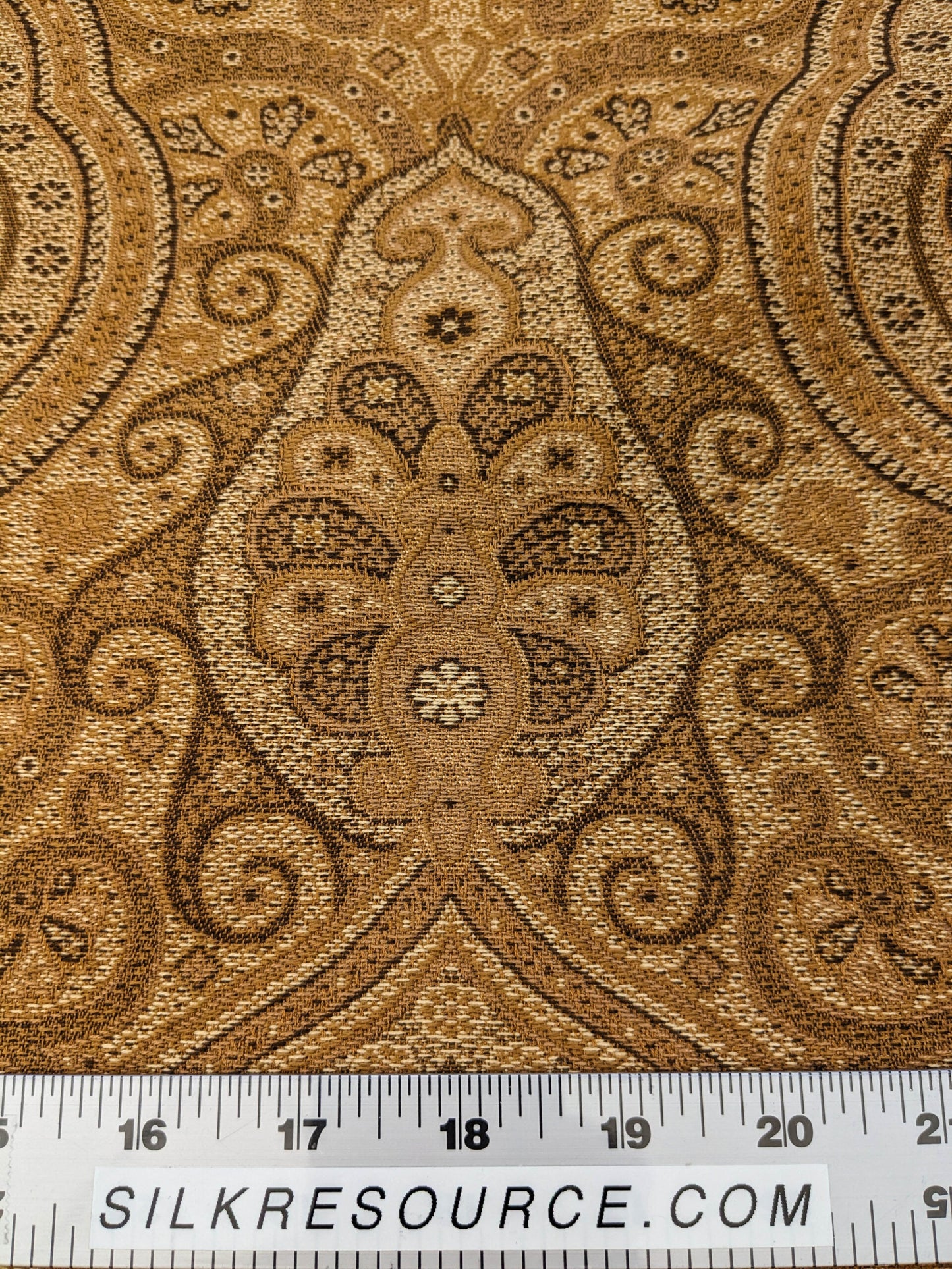 Scalamandre Solaine Topaz Brown Paisley Medallion MSRP USD 184/y