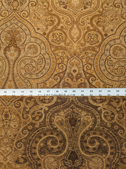 Scalamandre Solaine Topaz Brown Paisley Medallion MSRP USD 184/y