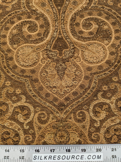 Scalamandre Solaine Topaz Brown Paisley Medallion MSRP USD 184/y