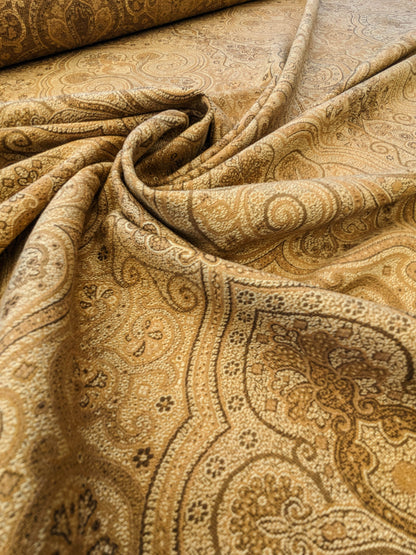 Scalamandre Solaine Topaz Brown Paisley Medallion MSRP USD 184/y