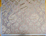 Scalamandre Cimarosa Rose Quartz Pink Gold Brown Damask Scroll Medallion MSRP USD 1,114/y