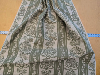 Scalamandre Ravenna Sage Green  Gray Floral Damask Stripe MSRP USD 200+/y