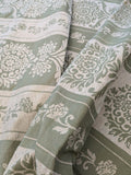 Scalamandre Ravenna Sage Green  Gray Floral Damask Stripe MSRP USD 200+/y