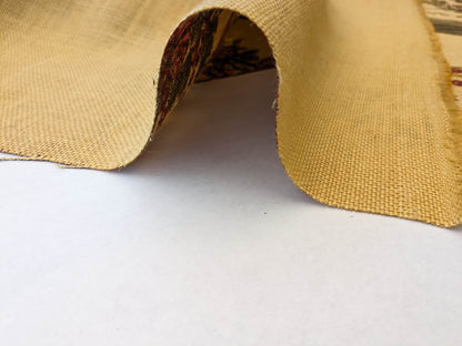 By VR Scalamandre Jute Fabric Rose Brown Red Green Historical Birds Floral MSRP USD 300+/y