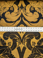 Scalamandre Aspide II Damask - Black & Gold