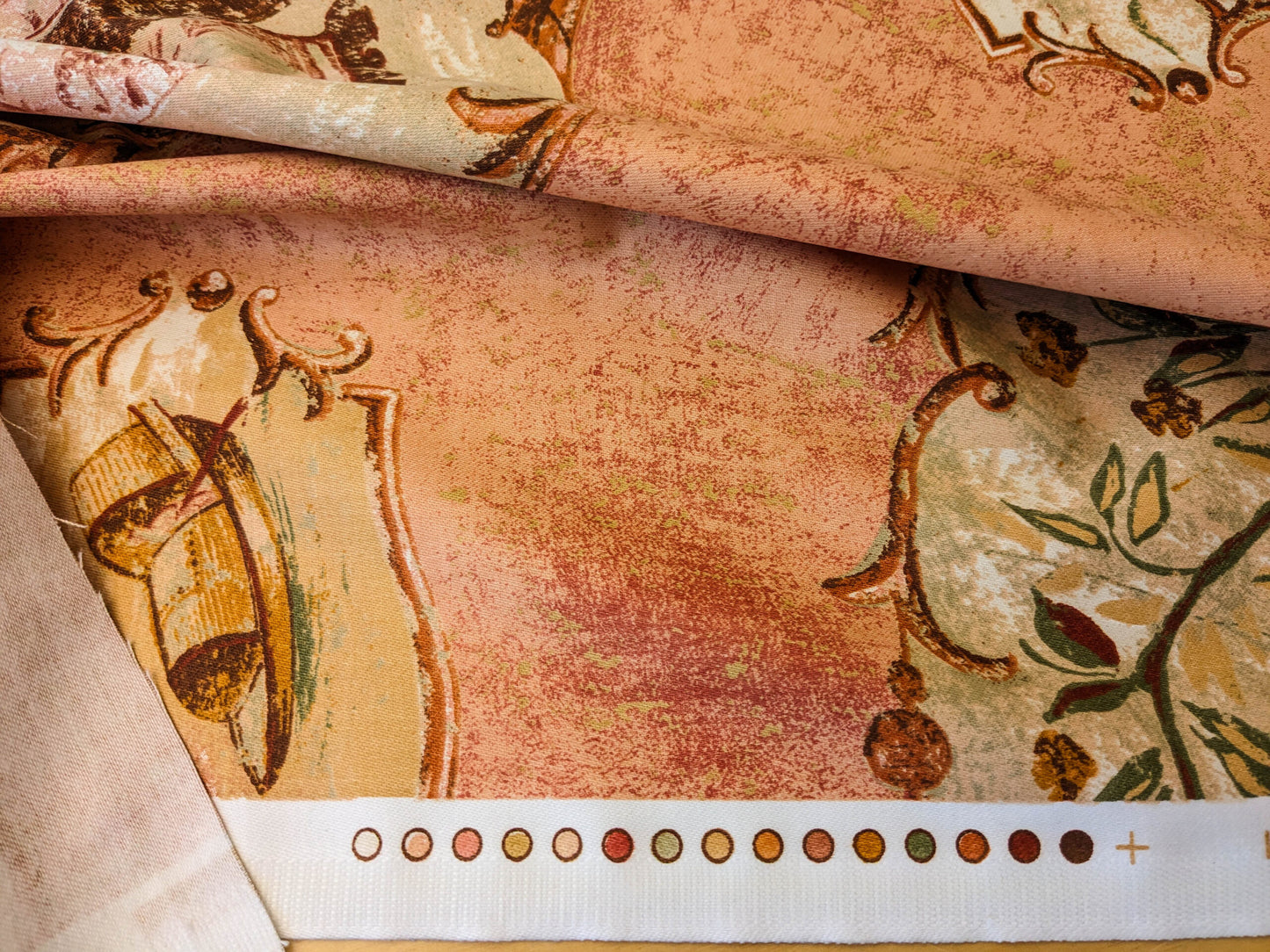 Scalamandre Cotteen Chinois Spice Pink Red Chinoiserie Birds Teahouse Toile Scenic MSRP USD 200+/y