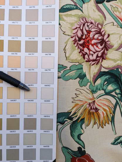 Scalamandre Les Fleurs Mystereiuses Cream Beige Floral Botanical Foliage MSRP USD 784/y