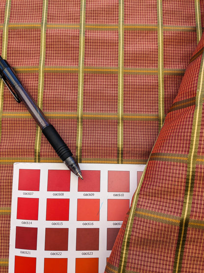 Scalamandre Carissima Carnations Moss Red Green Plaid Check MSRP USD 184/y