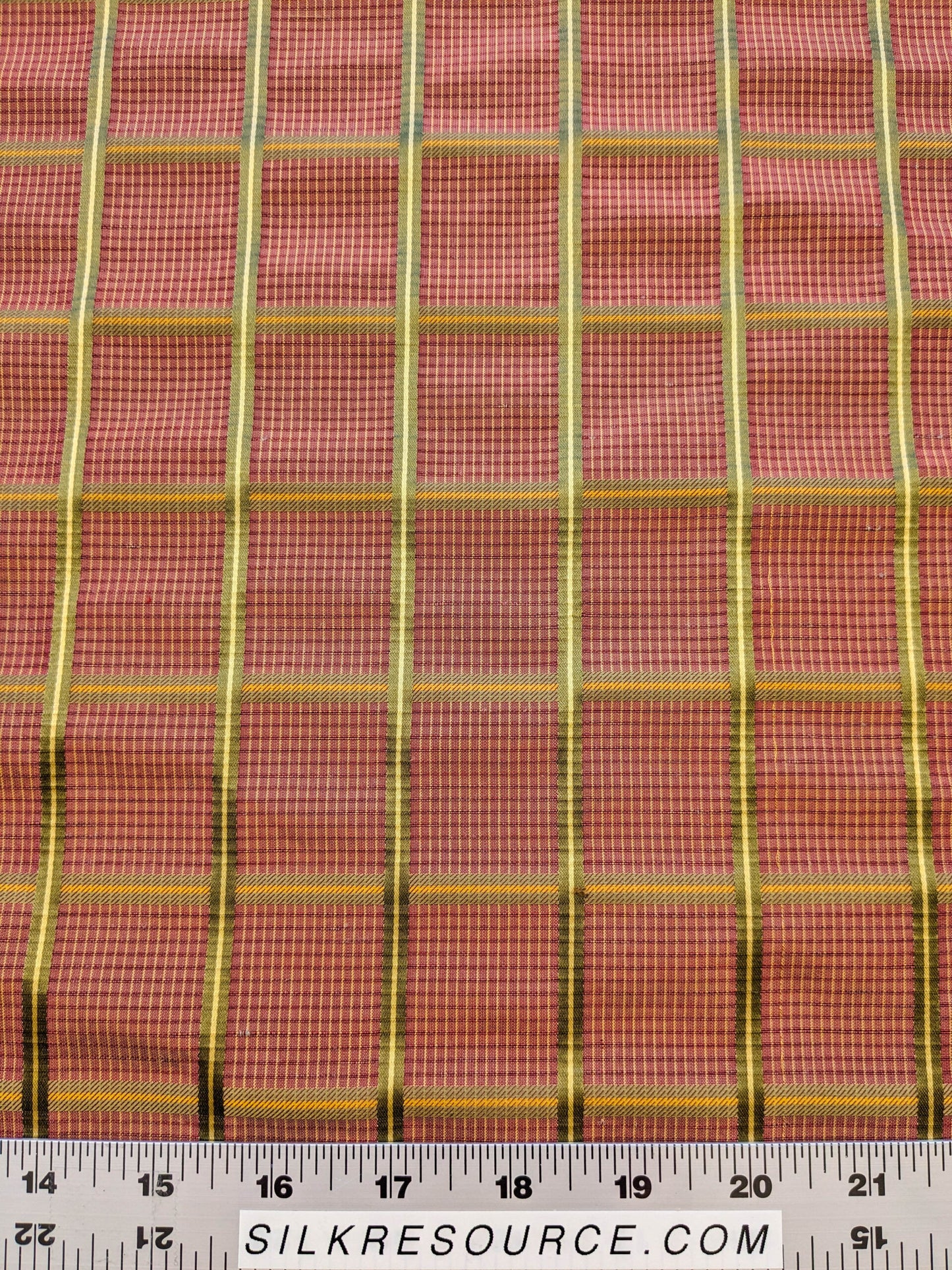 Scalamandre Carissima Carnations Moss Red Green Plaid Check MSRP USD 184/y