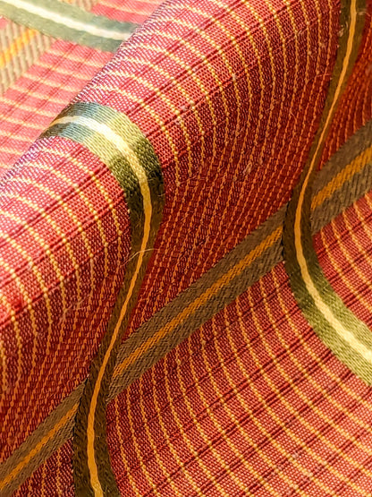 Scalamandre Carissima Carnations Moss Red Green Plaid Check MSRP USD 184/y