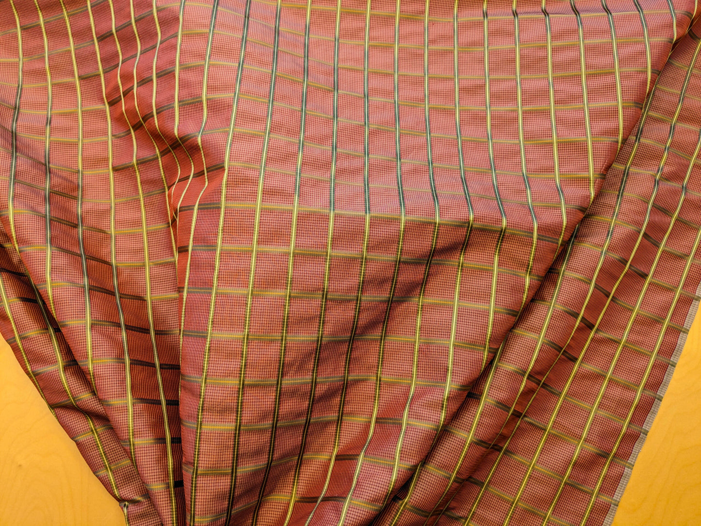 Scalamandre Carissima Carnations Moss Red Green Plaid Check MSRP USD 184/y