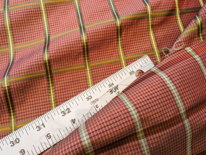 Scalamandre Carissima Carnations Moss Red Green Plaid Check MSRP USD 184/y