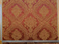 Scalamandre Bosfo Damask Red/ Gold Cotton Strie Damask Rose Greek Urn Medallion MSRP USD 284/y