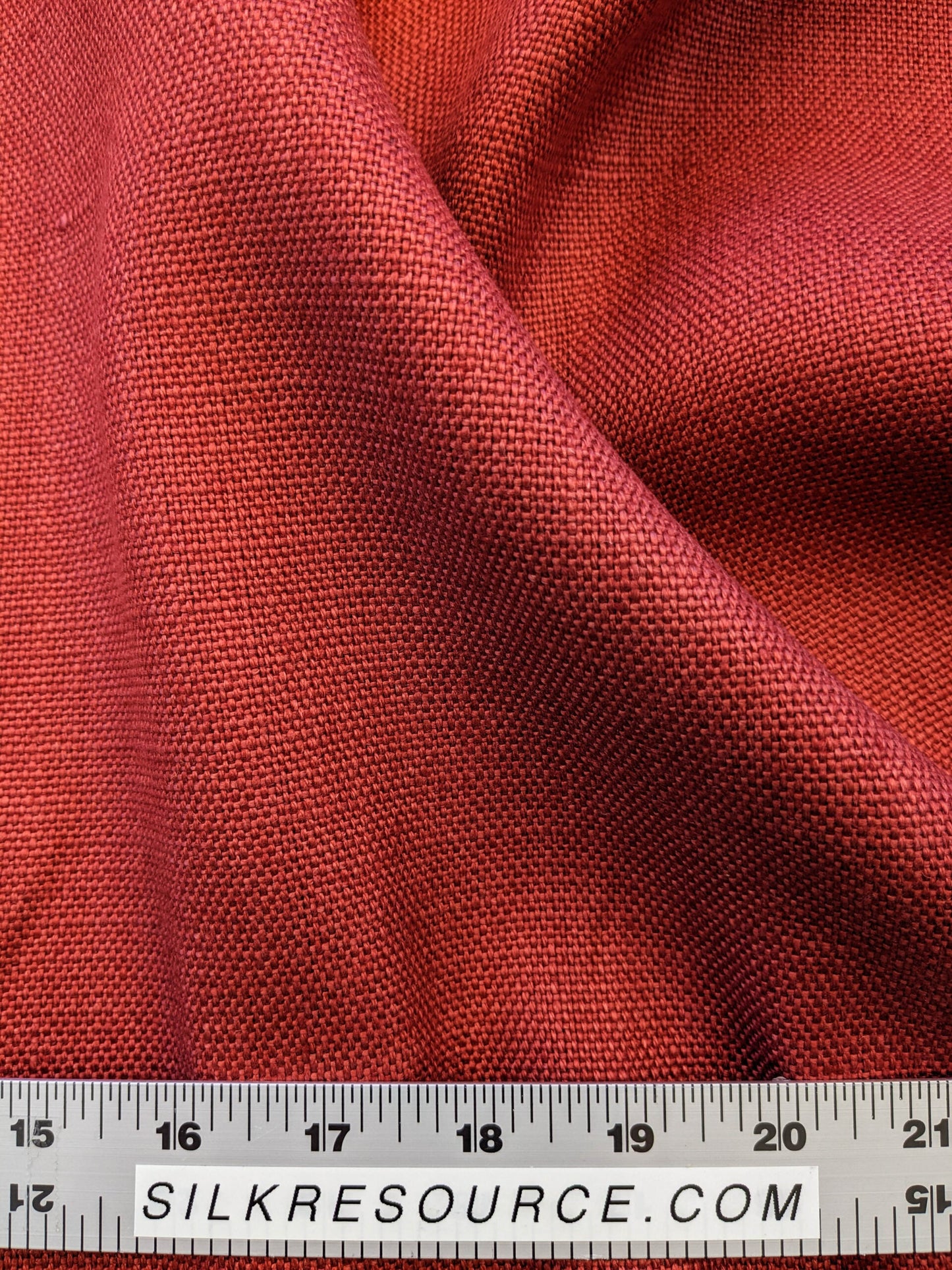 Scalamandre Lakeside Linen Spice Red Solid MSRP USD 158/y