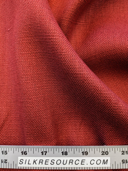 Scalamandre Lakeside Linen Spice Red Solid MSRP USD 158/y