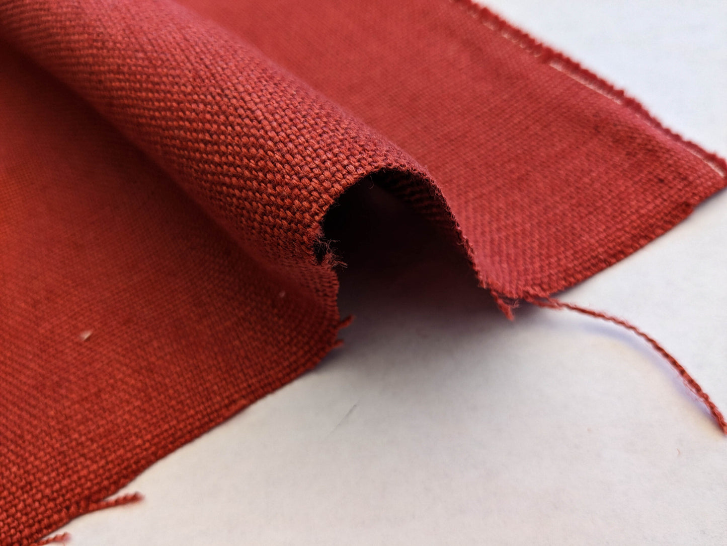 Scalamandre Lakeside Linen Spice Red Solid MSRP USD 158/y