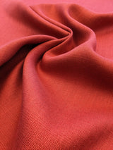 Scalamandre Lakeside Linen Spice Red Solid Texture 100% Linen -By The Yard - MSRP USD 158/y