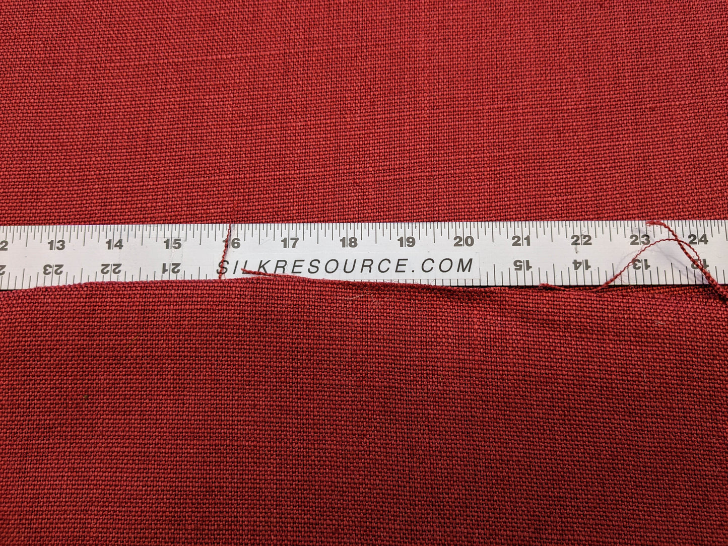 Scalamandre Lakeside Linen Spice Red Solid MSRP USD 158/y