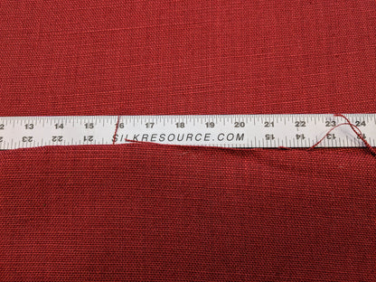 Scalamandre Lakeside Linen Spice Red Solid MSRP USD 158/y