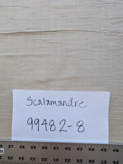 7YD Scalamandre Silver Grey Ribbed Upholstery MSRP USD 150/Y