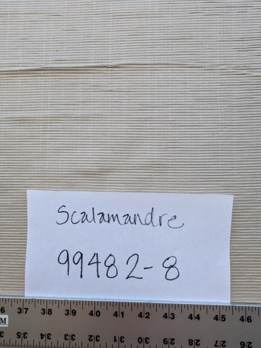 7YD Scalamandre Silver Grey Ribbed Upholstery MSRP USD 150/Y