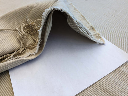 7YD Scalamandre Silver Grey Ribbed Upholstery MSRP USD 150/Y