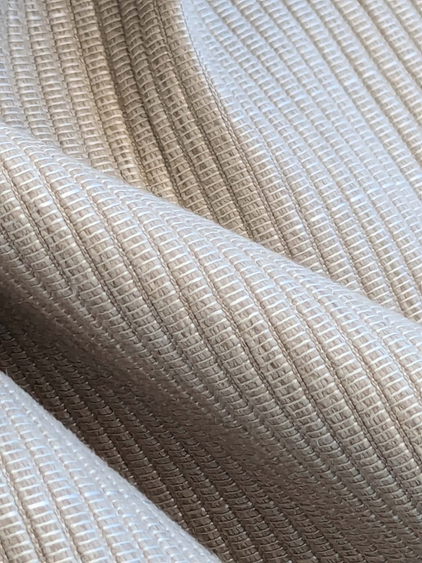 7YD Scalamandre Silver Grey Ribbed Upholstery MSRP USD 150/Y