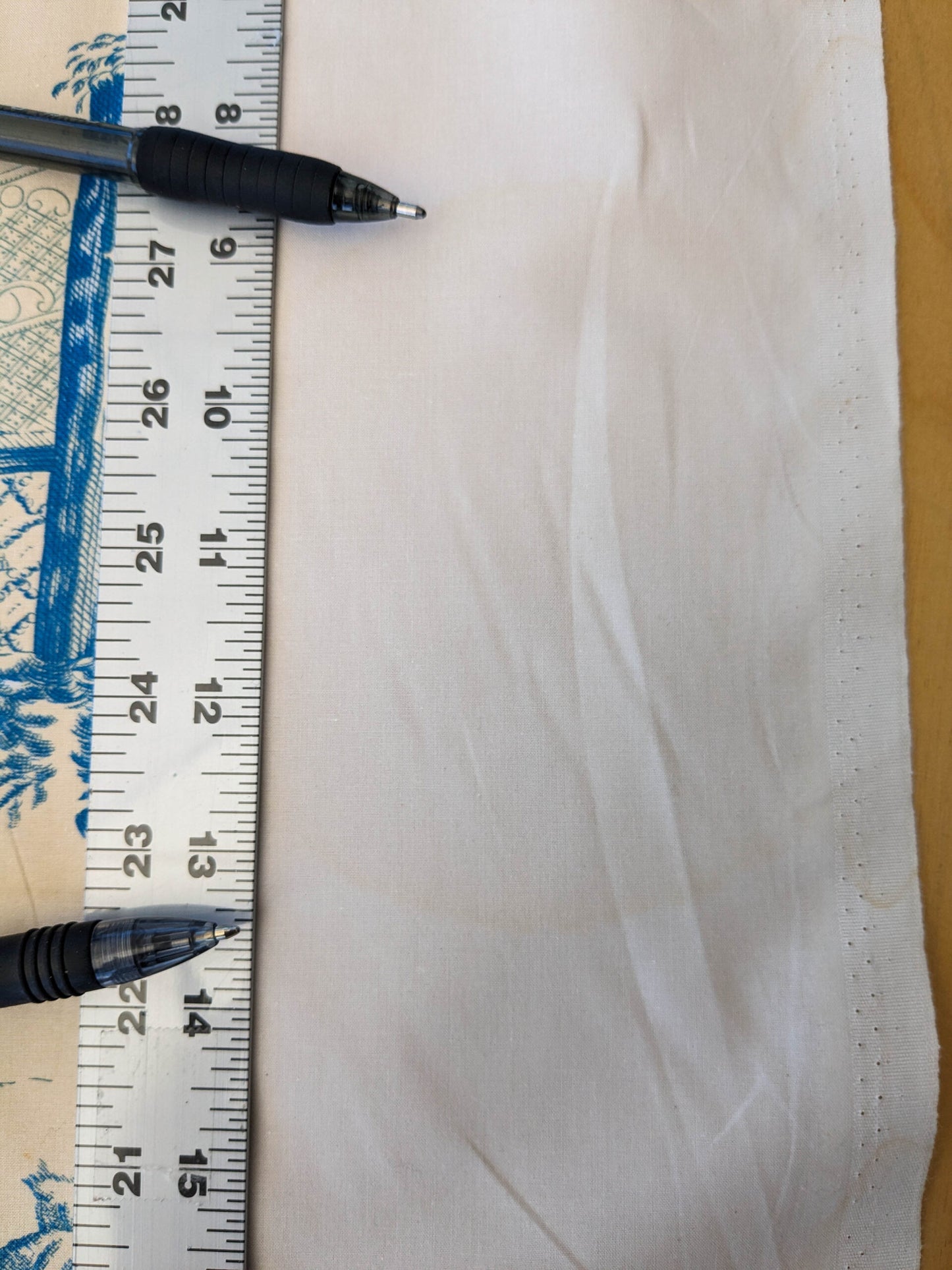 Scalamandre MASQUE CHINOIS Chinoiserie Toile Print Landscape  Garden BLUE ON CREAM Made in France MSRP USD 288/y