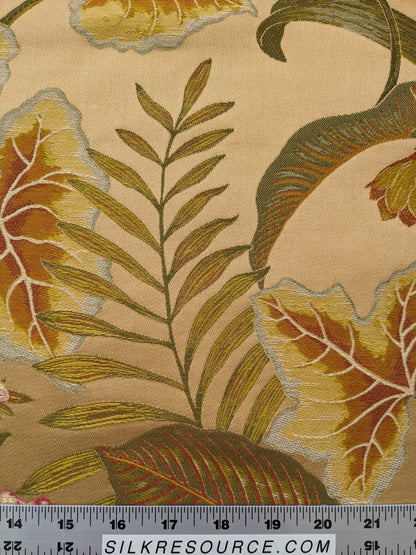 Scalamandre Vizcaya Multi/Cream Beige Cream Red Floral Botanical Foliage MSRP USD 340/y