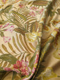 Scalamandre Vizcaya Botanical Fabric - Multi/Cream Beige Red