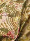 Scalamandre Vizcaya Botanical Fabric - Multi/Cream Beige Red