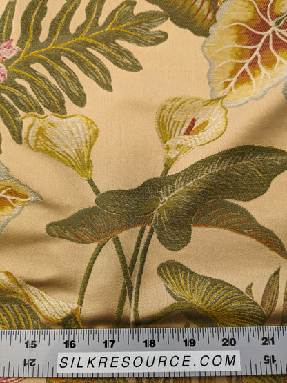 Scalamandre Vizcaya Multi/Cream Beige Cream Red Floral Botanical Foliage MSRP USD 340/y