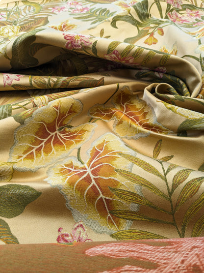 Scalamandre Vizcaya Multi/Cream Beige Cream Red Floral Botanical Foliage MSRP USD 340/y