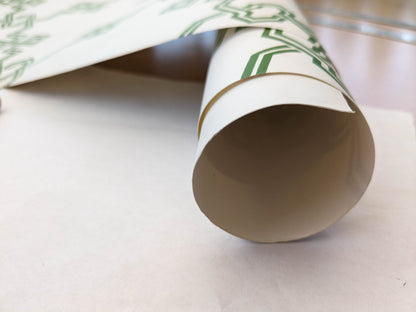 Scalamandre Suzhou Lattice Jade Wallpaper Green White Fretwork Lattice Geometric MSRP USD 132/ single roll