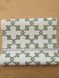 Scalamandre Suzhou Lattice Jade Wallpaper Green White Fretwork Lattice Geometric MSRP USD 132/ single roll