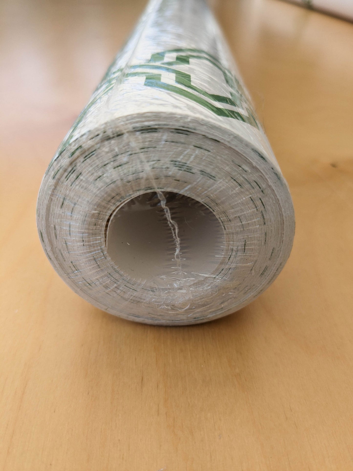 Scalamandre Suzhou Lattice Jade Wallpaper Green White Fretwork Lattice Geometric MSRP USD 132/ single roll