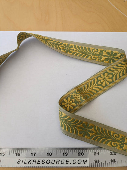 Scalamandre Louis XV Braid Fern Gold & Green  MSRP USD 130/y