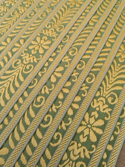 Scalamandre Louis XV Braid Fern Gold & Green  MSRP USD 130/y
