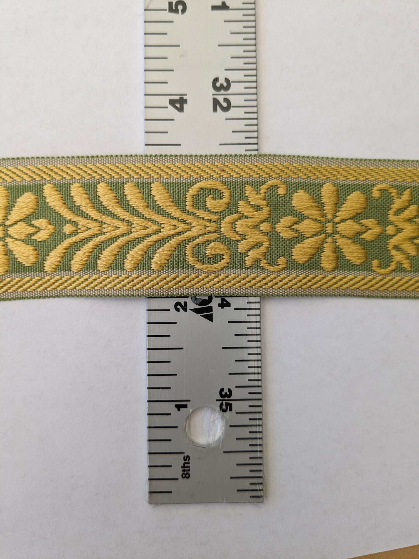 Scalamandre Louis XV Braid Fern Gold & Green  MSRP USD 130/y